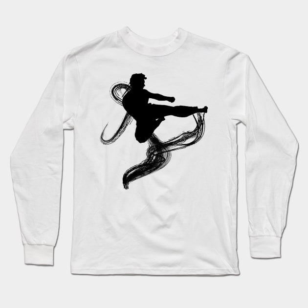 Karateka shadow Long Sleeve T-Shirt by AO01